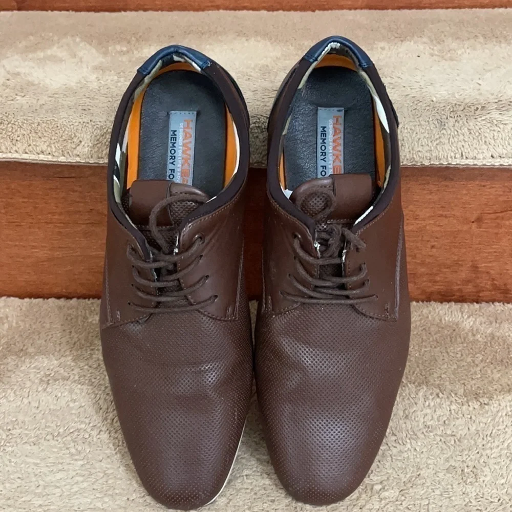 Hawke & Co Memory Foam Men's Business Casual Shoes Size 10